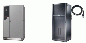 شکل 8: PDUهای سنتی: 8a (سمت چپ): PDU fire-wired 8b (سمت راست): PDU با پیکربندی کارخانه‌ای
