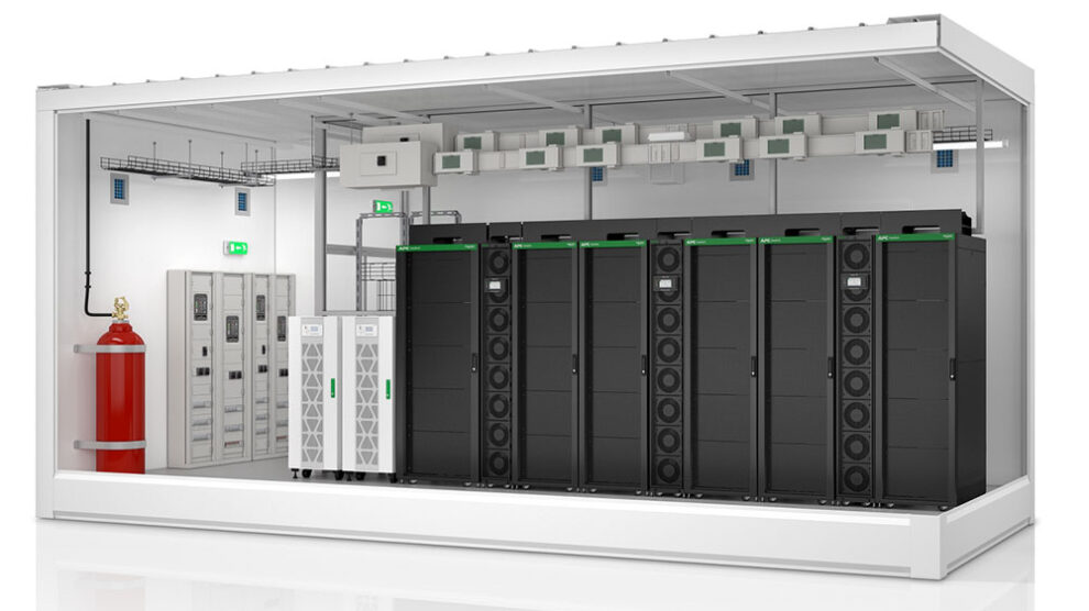 عرضهٔ مرکز داده میکروی ماژولار و کارآمد اشنایدر الکتریک Easy Modular Data Center All-in-One Schneider Electric