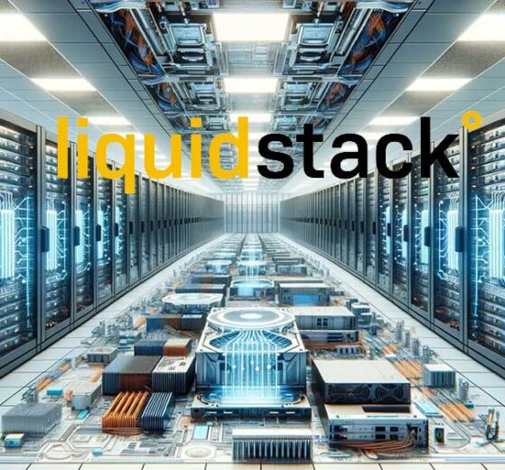 واحد توزیع مبرّد (CDU) شرکت LiquidStack برای فناوری سرمایش مستقیم به تراشهٔ (DTC) مرکز داده